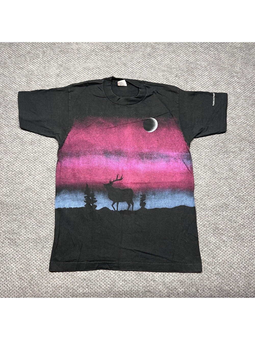Vintage 1990S Nature Wildlife Elk Reindeer T-Shirt Medium Wraparound Rare Men’s